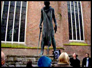 St. Joris en de draak standbeeld